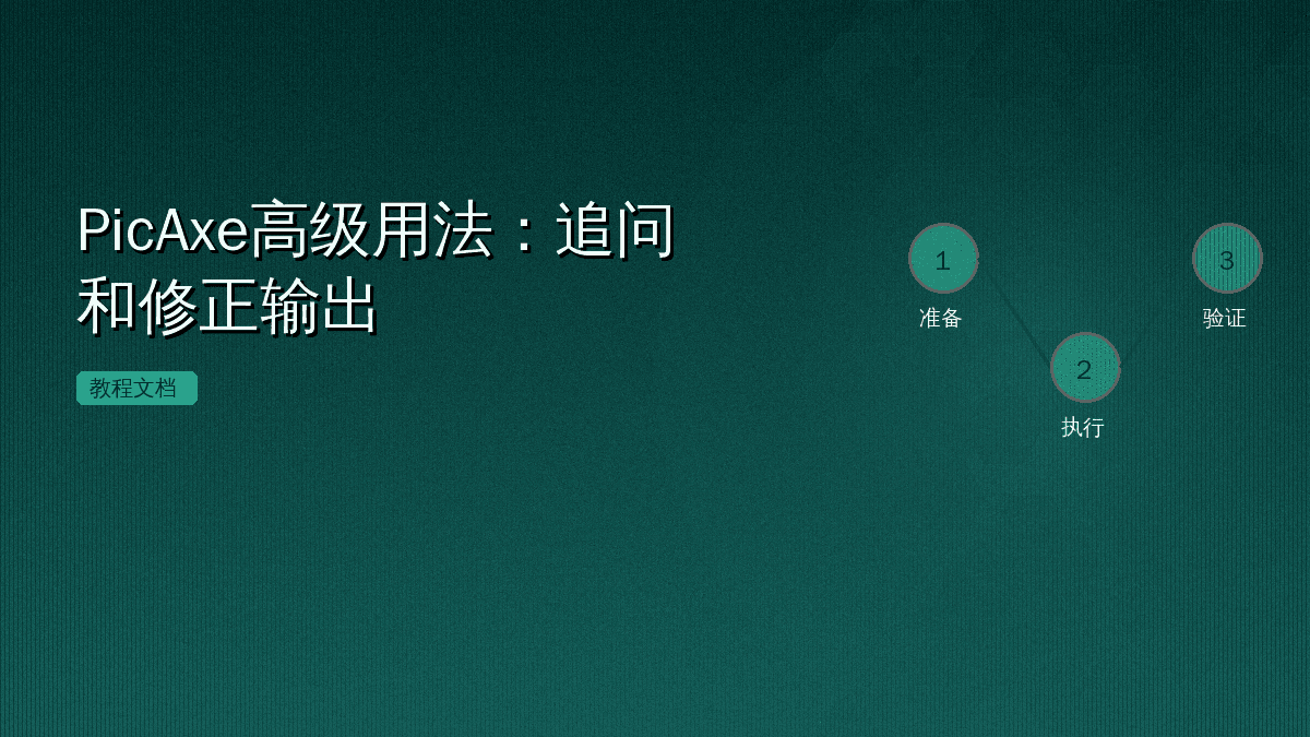PicAxe高级用法：追问和修正输出