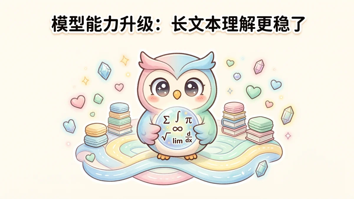 长文档后三分之一场景的出错率下降最为明显